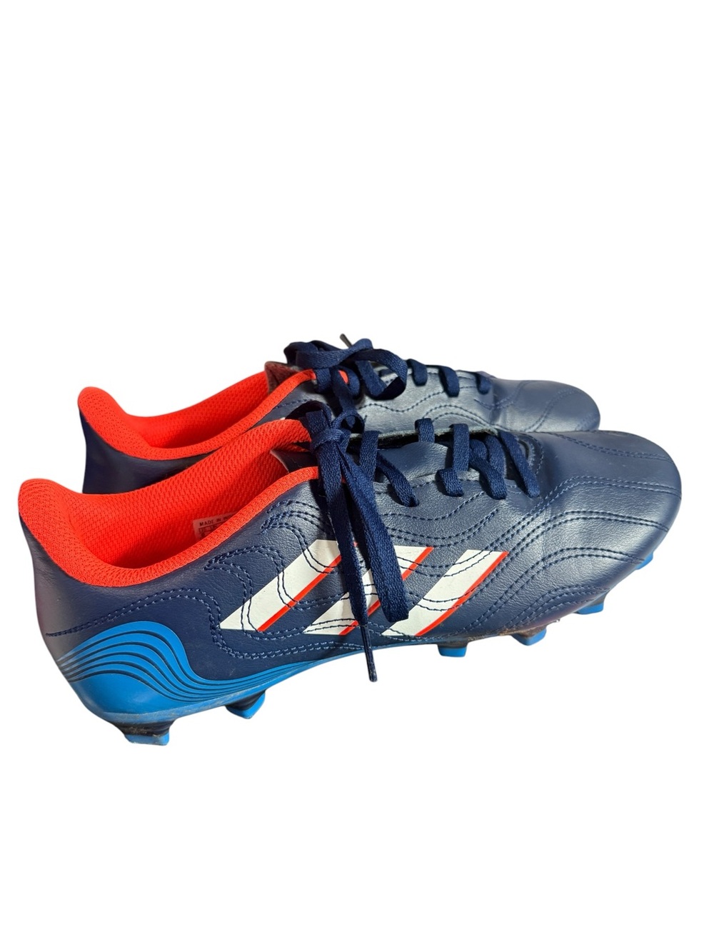 Adidas Copa Blue Soccer Cleats with Red Lining, size 8